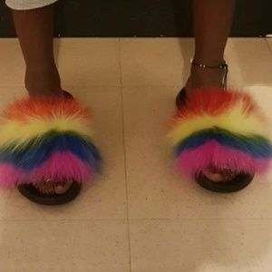 Fluffy Fur Slides